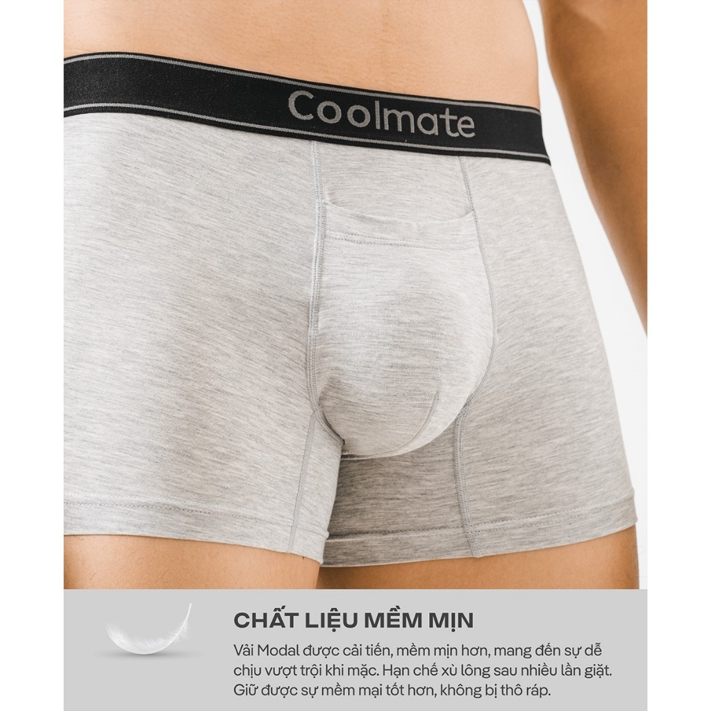 Combo 3 quần lót nam Trunk Cool Fly Modal khe moi không gây hằn mặc thoải mái - Thương hiệu Coolmate