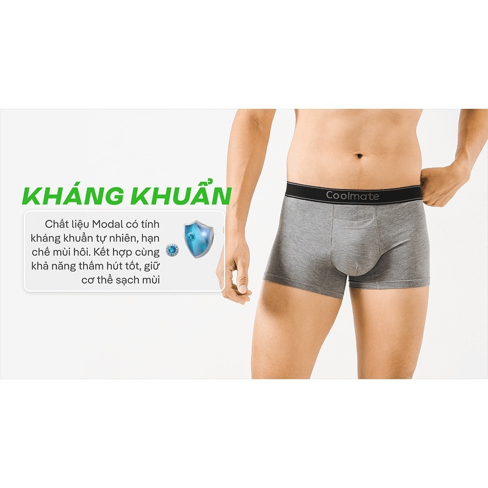 Combo 3 quần lót nam Trunk Cool Fly Modal khe moi không gây hằn mặc thoải mái - Thương hiệu Coolmate