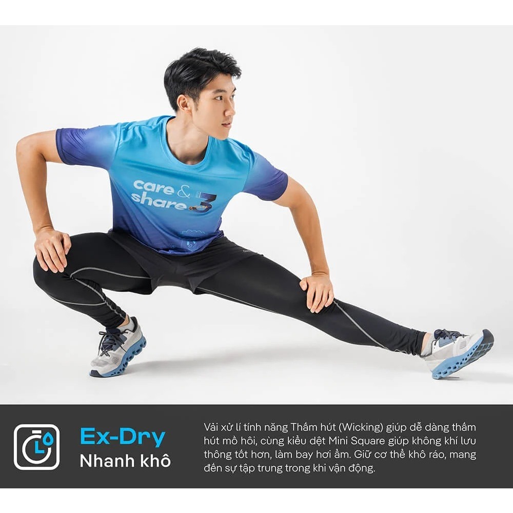 Áo thun nam T-Shirt chạy bộ Care & Share - Thương hiệu Coolmate
