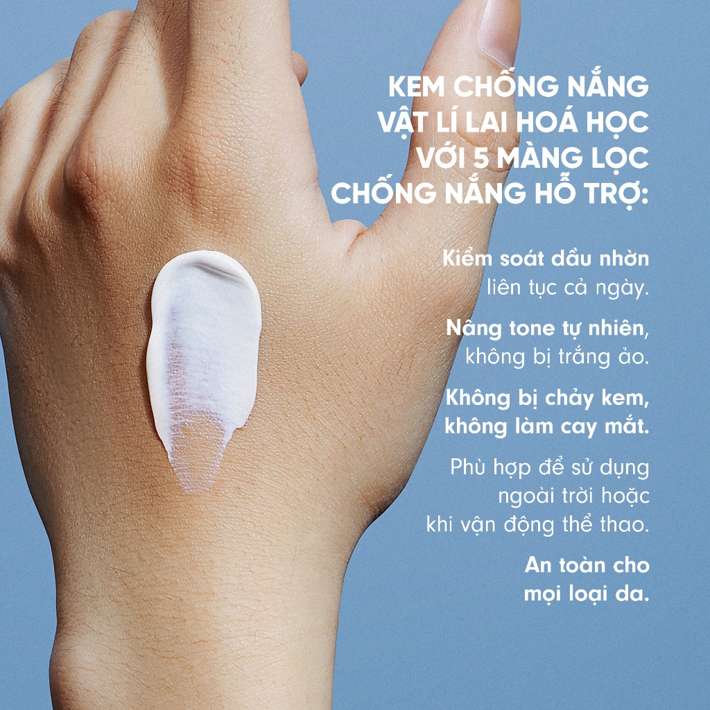 Kem Chống Nắng Cho Nam Kiềm Dầu Chống Ánh Sáng Xanh Banla Ultra Protection Sunscreen SPF 50 PA+++ 30ml