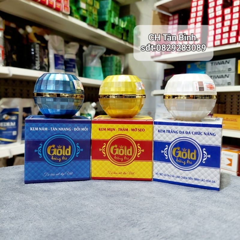 Kem face Gold Hoàng Gia hàng chính hãng với 3 dòng kem cơ bản