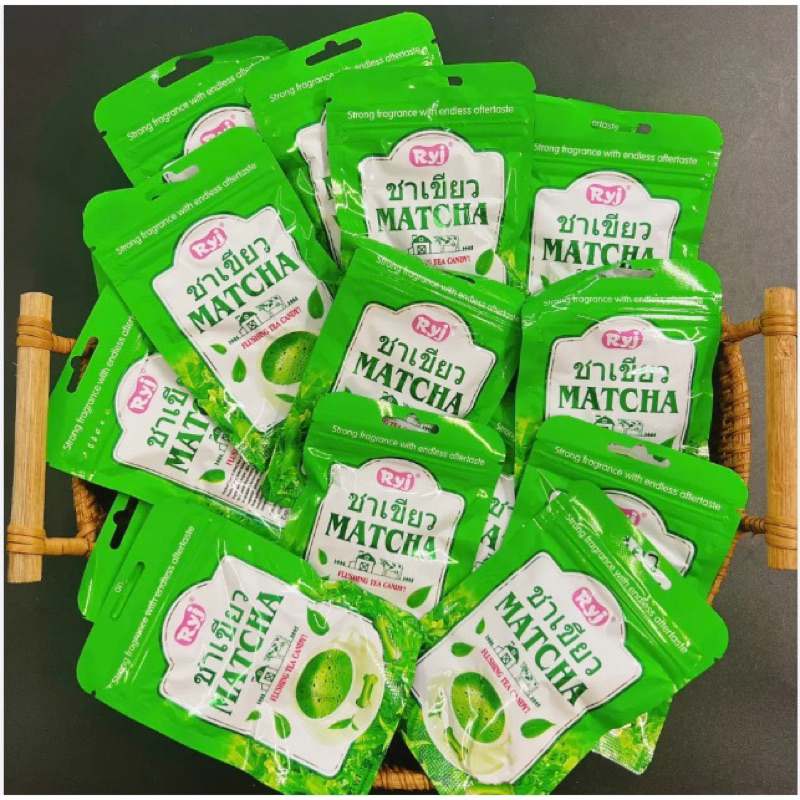 Kẹo Matcha hình xương chó, kẹo matcha trà xanh