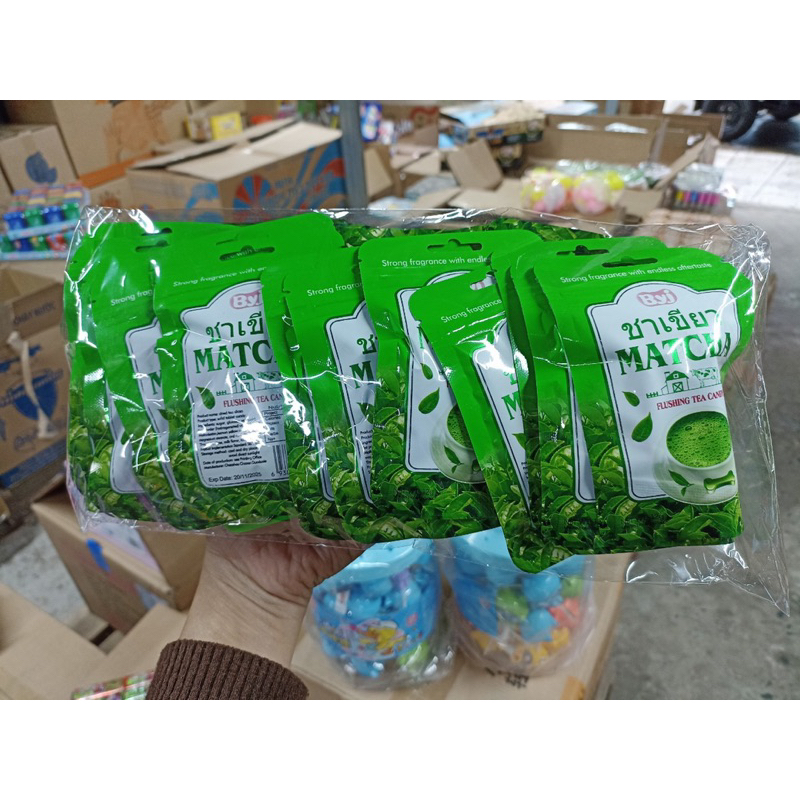Kẹo Matcha hình xương chó, kẹo matcha trà xanh