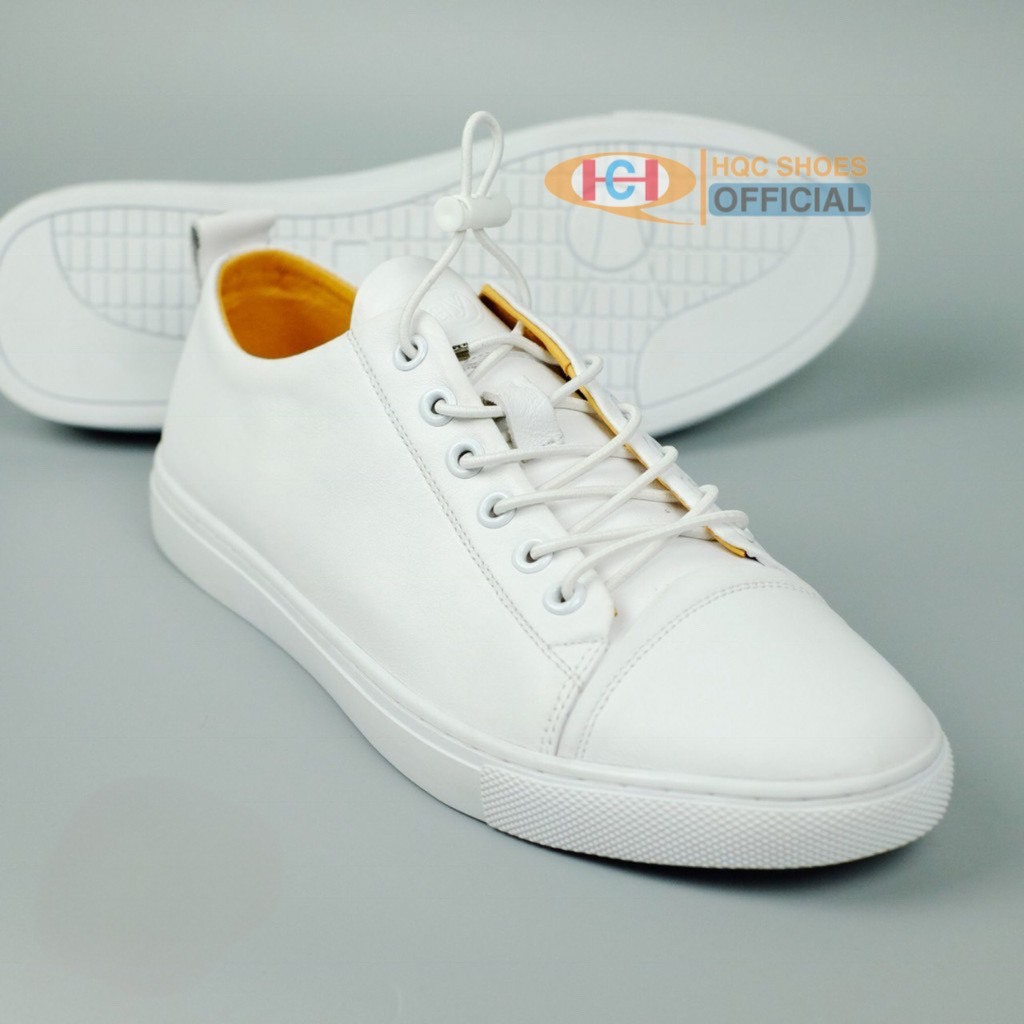 Giày thể thao nam da bò đế cao su đúc khâu chắc chắn bảo hành 1 năm HQ068