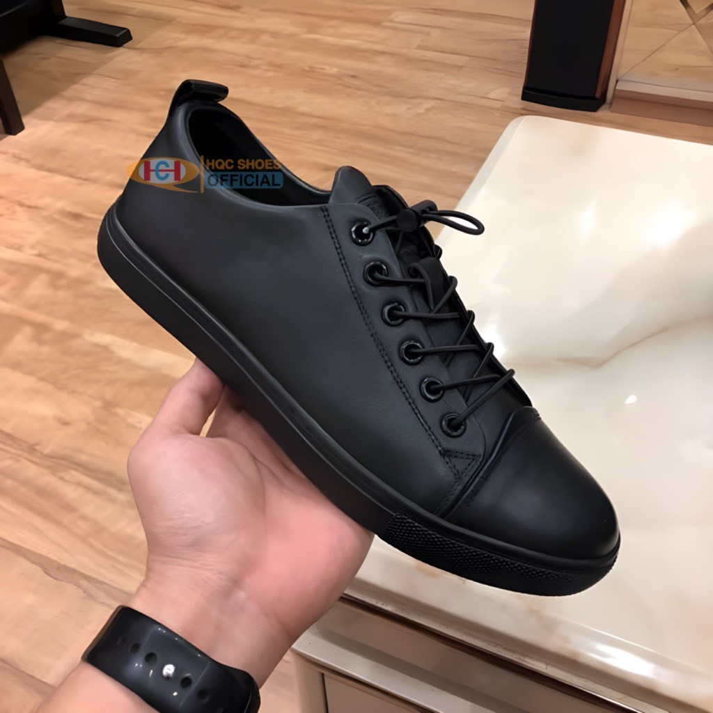Giày thể thao nam da bò đế cao su đúc khâu chắc chắn bảo hành 1 năm HQ068