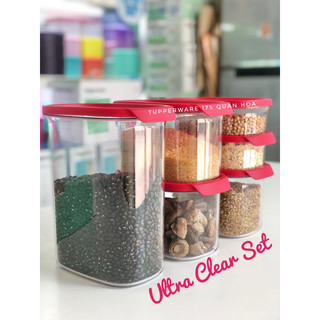 Bộ hộp bảo quản thực phẩm Ultra Clear - Tupperware - BH trọn đời