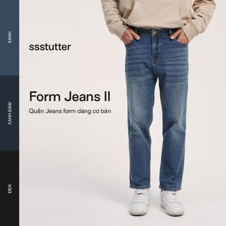 Quần jeans nam ống đứng SSSTUTTER co giãn tốt dáng straight form slim fit FORM JEANS II & SMART BAGGY JEANS