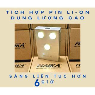 Đèn pin mini nam châm cảm ứng siêu sáng Maika 3led TypeC