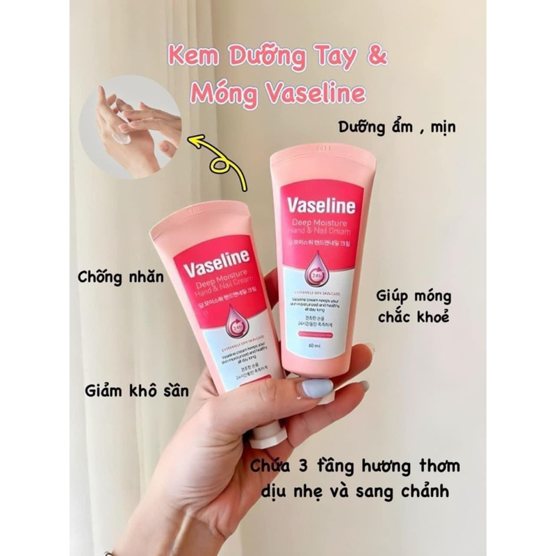 Kem dưỡng tay và móng Vaseline Deep Moisture Hand & Nail Cream