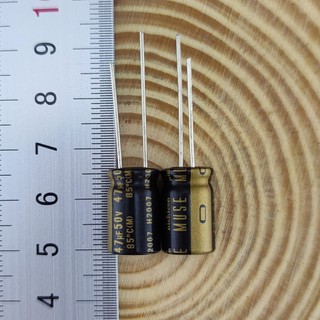 Tụ điện 47uF 50V Nichicon KZ Muse 10*15mm(japan)