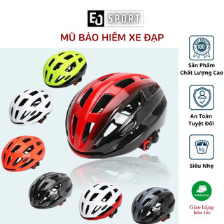 Mũ bảo hiểm xe đạp thể thao rãnh dọc thoát khí chât liệu cacbon siêu nhẹ có tăng đơ chỉnh kích cỡ - eo.sportdz