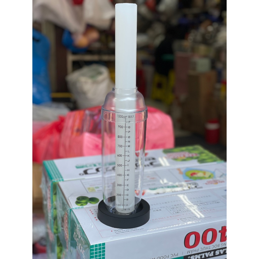 Bộ Dụng Cụ Pha Chế Trà Chanh Giã Tay - Chày Dầm + Shaker 4 Mảnh + Đế Lót Giã Chanh Nước Hoa Quảng Đông