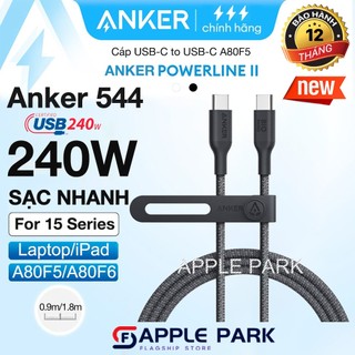 Cáp sạc nhanh Anke 544 Type-C to Type C 240W A80F5/A80F6 0.9m/1.8m (Bio-Based),Bảo Hành 12T