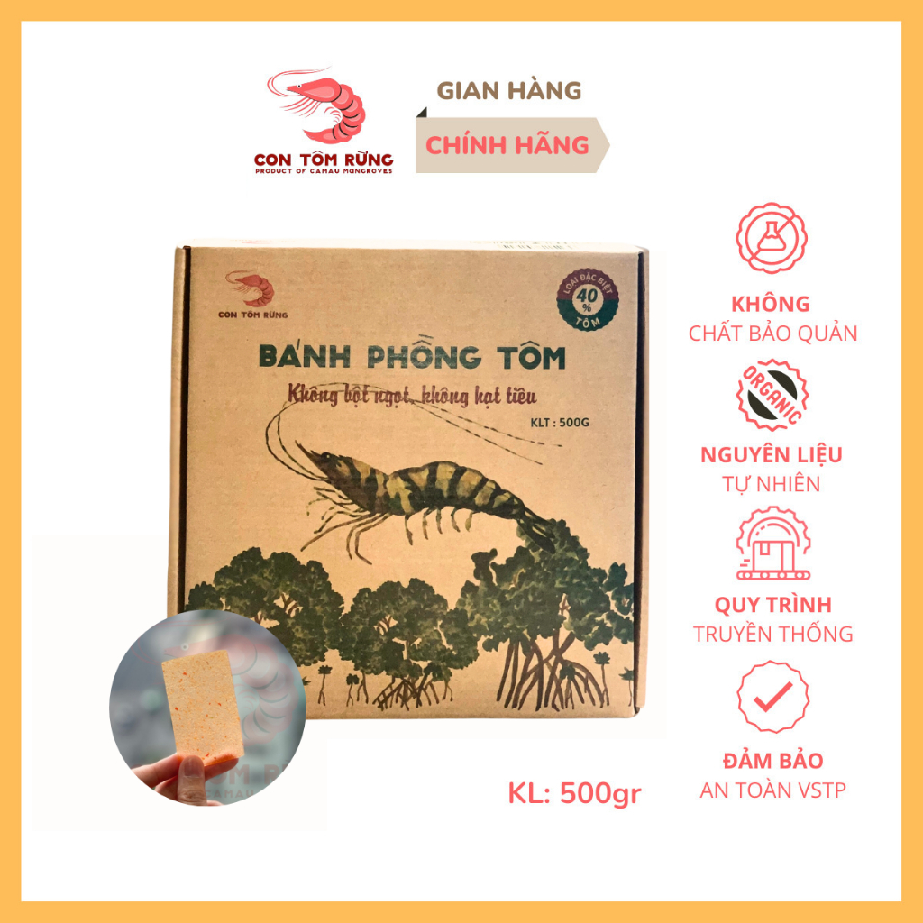 - Hộp 500gr - Không bột ngọt, không hạt tiêu