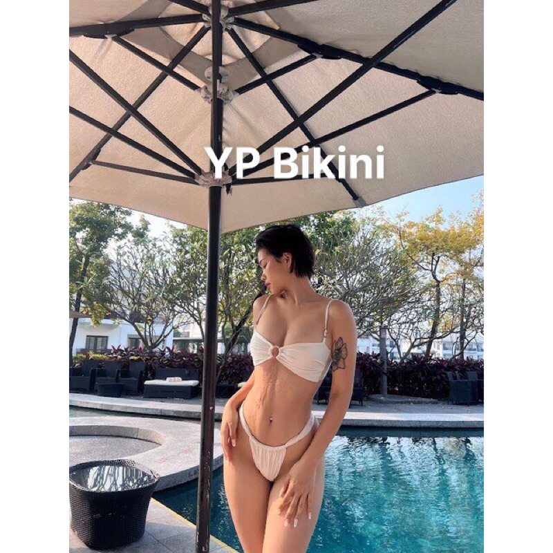BIKini 2 mảnh đồ bơi phối khoen dây buộc quần khoe  mông (Hàng sẵn) | BigBuy360 - bigbuy360.vn
