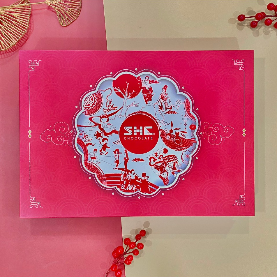 Bộ Quà Tết 2024 - Tết Đoàn Viên SHE Chocolate - Quà tặng, quà biếu Tết Sang trọng, lịch sự, đẳng cấp
