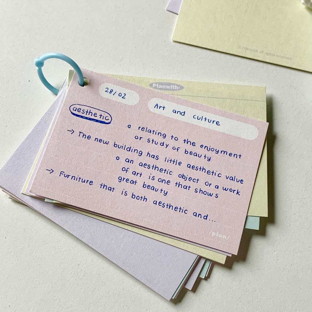 Giấy note, ghi chú loose leaf dành cho sổ còng a5, b5 Art Therapy