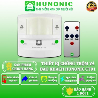 Thiết Bị Chống Trộm Và Báo Khách Đa Năng Hunonic CT01, Gửi Thông Báo Về Điện Thoại