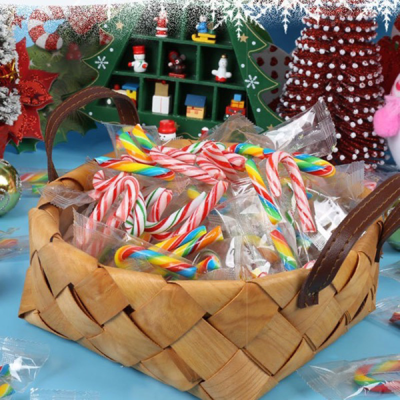 Kẹo gậy Ông Già Noel mini quà Giáng Sinh cho bé | Ăn vặt trẻ em ngon rẻ