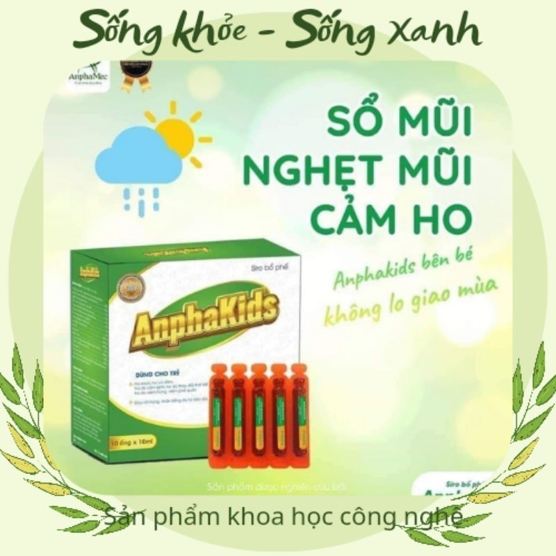 (MUA 5 TẶNG 1) SIRO HO, BỔ PHẾ ANPHAKIDS - SP VIỆN HÀN LÂM