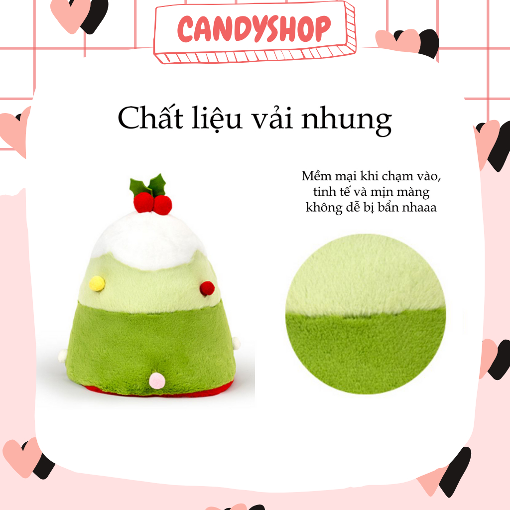 Gấu bông ông già Noel 2in1 có thể biến thành cây thông Noel  Có sẵn CANDYSHOP