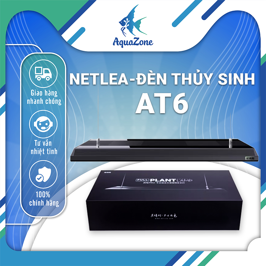 Đèn Led Rgb Bể Cá Netlea AT6 Pro 7in1 Cao Cấp, Đèn Cá Hiệu Ứng Ánh Sáng Cao, Chip Đèn Thế Hệ Mới