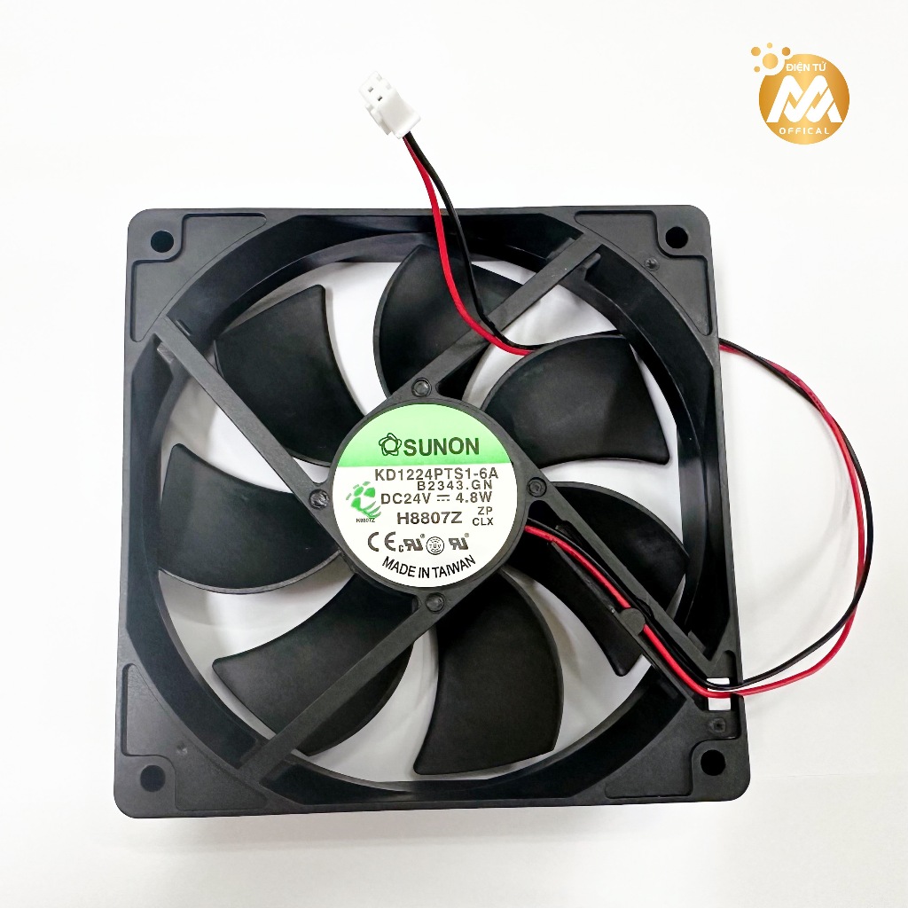 Quạt tản nhiệt hiệu sunon đài loan 12x12x2.5cm 12V-24V DC