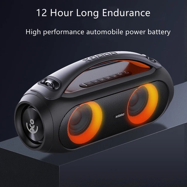 Loa Bluetooth 5.0 XDOBO VIBER PLUS Công Suất 80W, Chống Nước IPX5, Pin 10400Mah Hỗ Trợ Thẻ TF, USB, AUX - BH 12 Tháng
