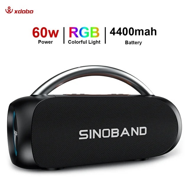 Loa Bluetooth 5.0 XDOBO YOUTH Công Suất 60W, Chống Nước IPX5, Pin 4400Mah Hỗ Trợ Thẻ TF, AUX - BH 12 Tháng