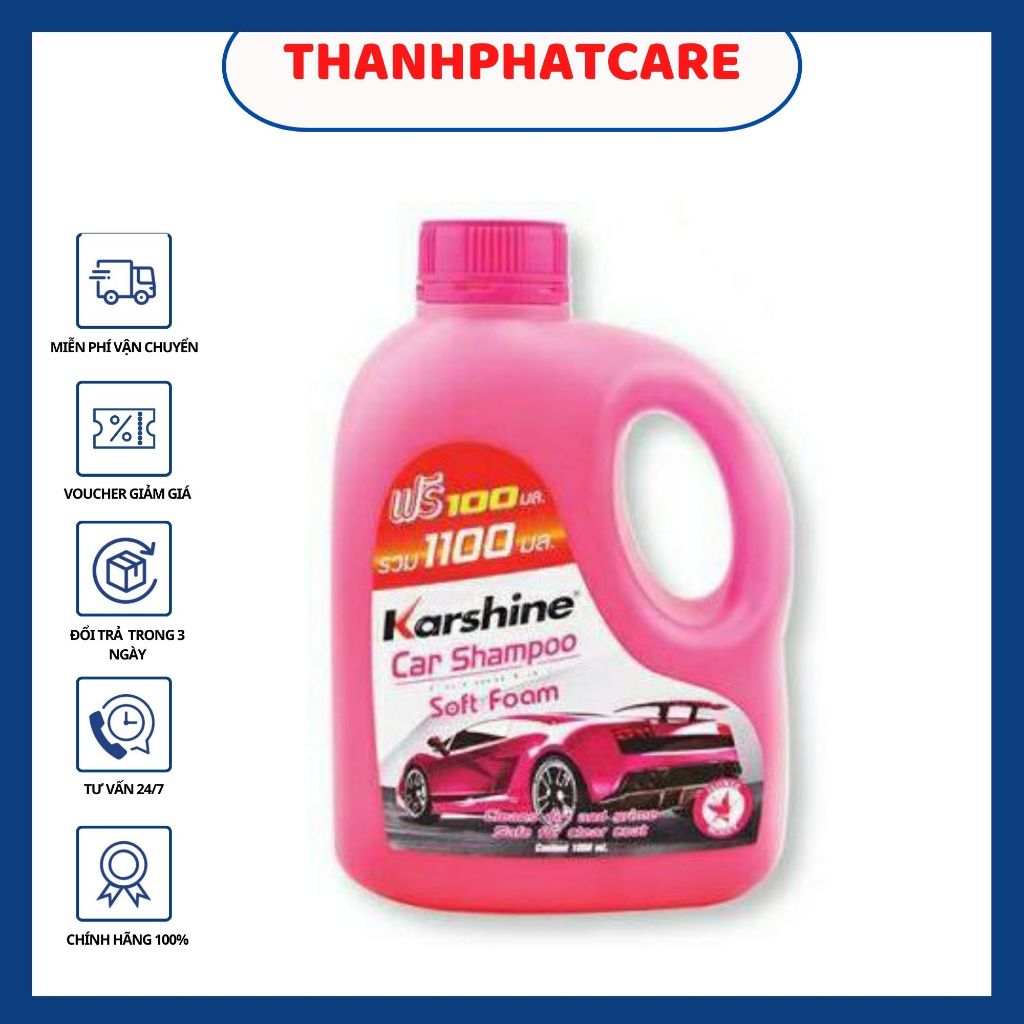 Xà bông rửa xe đậm đặc Karshine Car Shampoo 1000ML