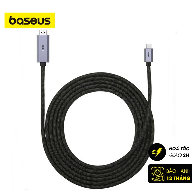 Cáp Chuyển USB Type C Sang HDMI Siêu Nét Baseus High Definition Series Graphene Cho Smartphone/T.a.b.l.e.t/M.a.c/Laptop