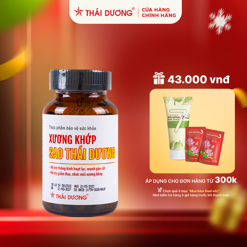 Viên Xương Khớp Sao Thái Dương (Hộp 01 chai x 90 viên) - Sao Thái Dương