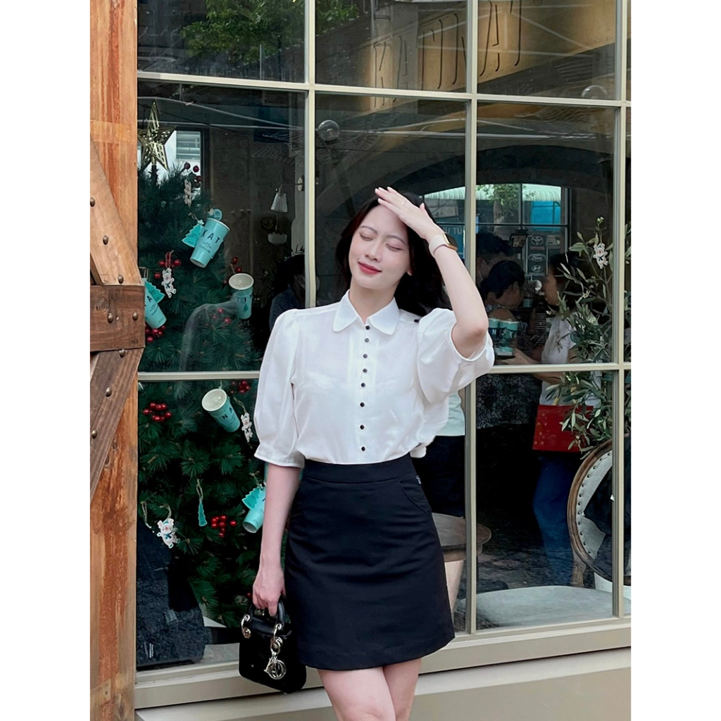 Áo sơ mi nữ RUZA tay lỡ Xô Linen thời trang công sở thanh lịch AL 208