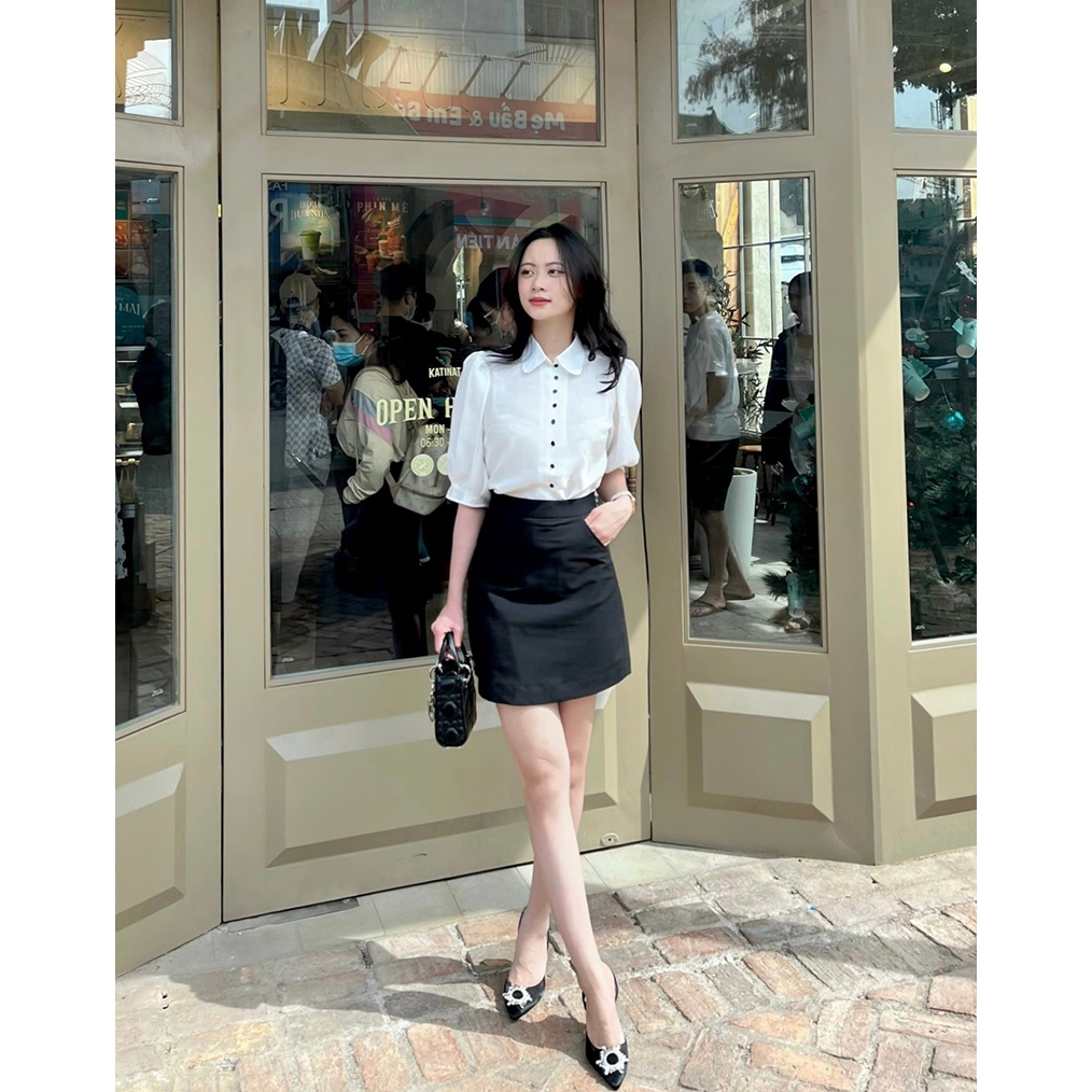 Áo sơ mi nữ RUZA tay lỡ Xô Linen thời trang công sở thanh lịch AL 208