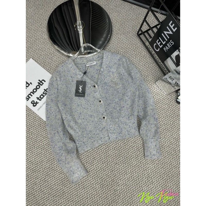 Áo len đá hạt nổi QCCC full tag mac