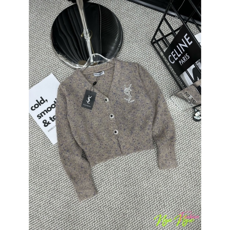 Áo len đá hạt nổi QCCC full tag mac