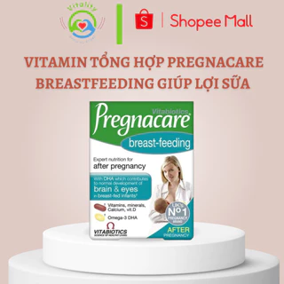 Vitamin tổng hợp Pregnacare Breastfeeding giúp lợi sữa và tăng cường đề kháng cho mẹ cho con bú sau sinh