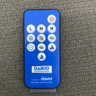 Điều khiển quạt điều hòa daikio dk-1500a dk 7000a - dk-9000a - dka0700 hàng chính hãng