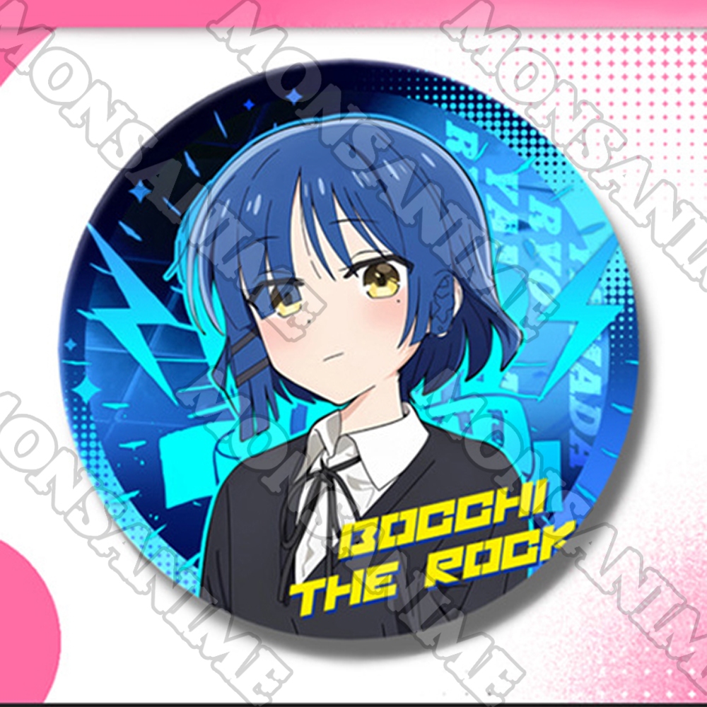Huy hiệu IN HÌNH Bocchi The Rock ver NỀN SÉT khoác manga anime chibi quà tặng xinh xắn độc đáo