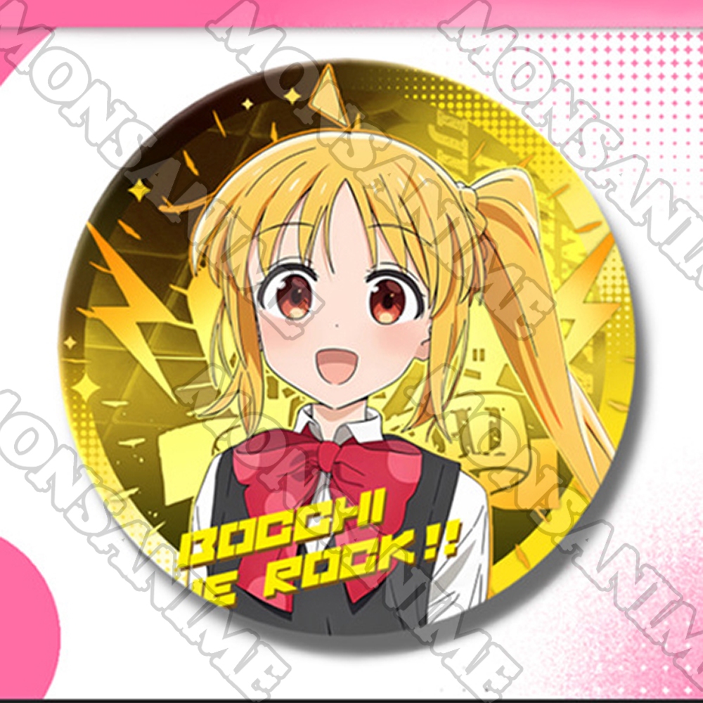 Huy hiệu IN HÌNH Bocchi The Rock ver NỀN SÉT khoác manga anime chibi quà tặng xinh xắn độc đáo