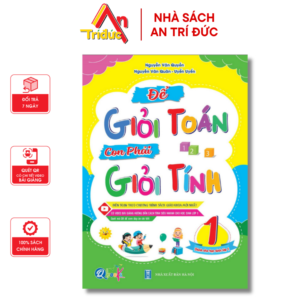 SSách - Để Giỏi Toán Con Phải Giỏi Tính 1 - Dành Cho Học Sinh Lớp 1- Nhà Sách An Trí Đức - Q GT 1