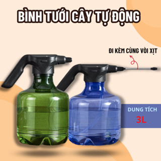 Bình xịt Nước Cầm Tay Tưới Cây Tự Động, Dung Tích 3 Lít, Có Sạc Qua Cổng USB Tưới Cây Bằng Điện Tiện Dụng, Thông Minh
