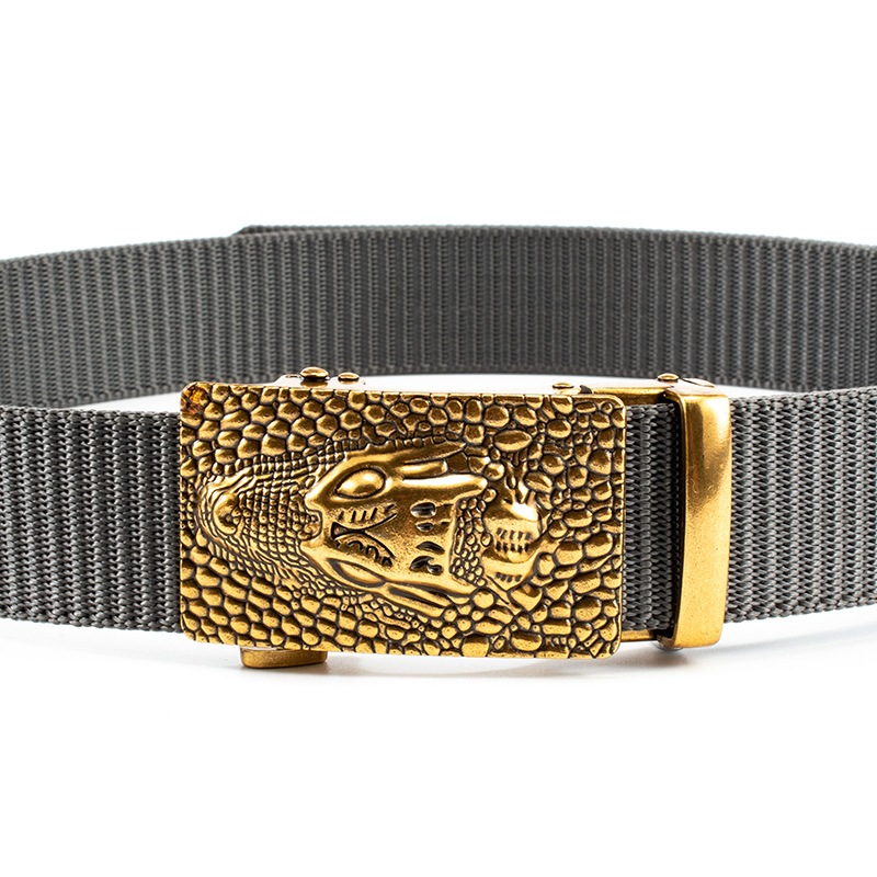 Thắt lưng nam vải dù phượt Mẫu TLN28 - Size 3,8 x 120 cm - khóa kim loại chỉnh dây tự động mẫu XH