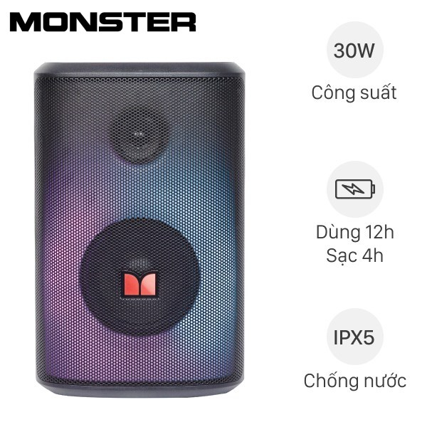 Loa Bluetooth Monster Sparkle ( Like New )