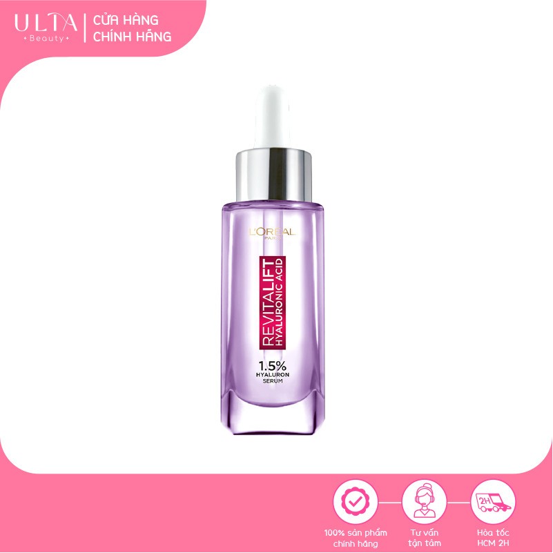 Serum L'Oreal Hyaluronic Acid Cấp Ẩm Sáng Da 30ml Revitalift Hyaluronic Acid 1.5% Hyaluron