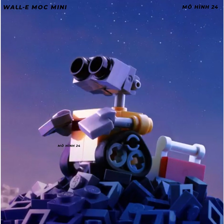 Đồ chơi lắp ráp xếp hình Wall-E MOC MINI WALL e người máy robot biết yêu disney tự chế custom figure