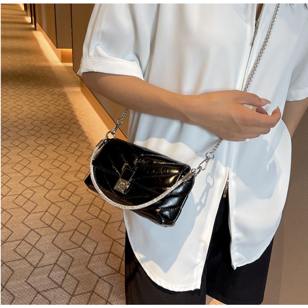 Túi xách nữ siêu hót da mềm cao cấp thiết kế khoá dọc xoay sang trọng kiểu dáng thanh lịch thời trang Hàn Quốc JUMALY