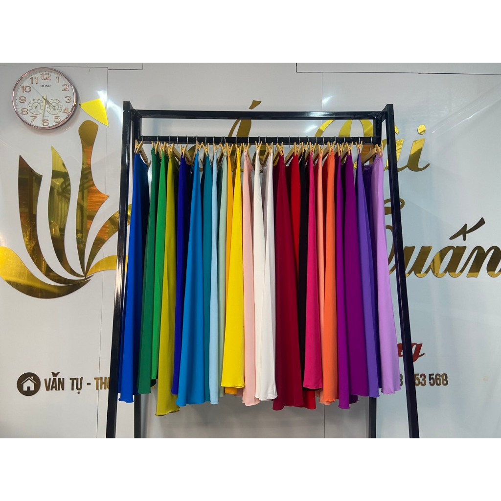 Quần Giả Váy Chất Liệu Lụa Mỹ Mềm Mịn Chống Nhăn