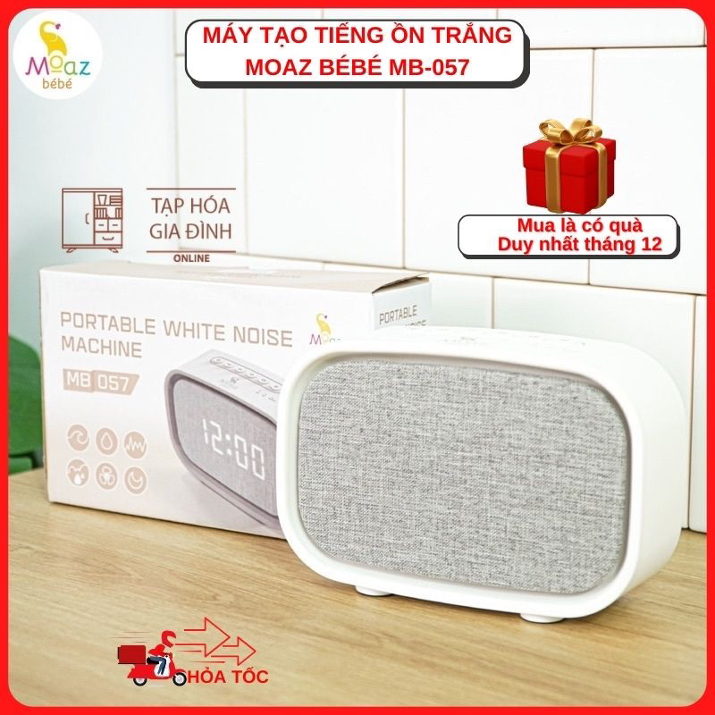 Máy tạo tiếng ồn trắng moaz bebe mb057 ru trọn giấc ngủ con yêu bảo hành chính hãng 12 tháng