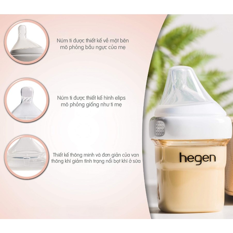 Bình sữa Hegen PPSU 150ml - 240ml .FULL BOX